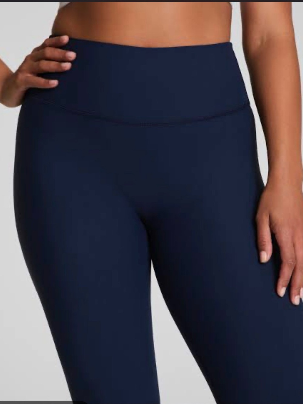 SPANX SPANXsmooth® Ruched Leggings Timless Navy size Medium